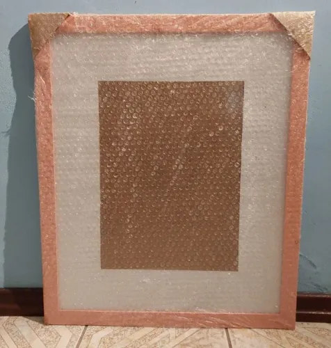 Quadro para eventos e recordações Familiares. Com Moldura, vidro, paspatur para mensagens