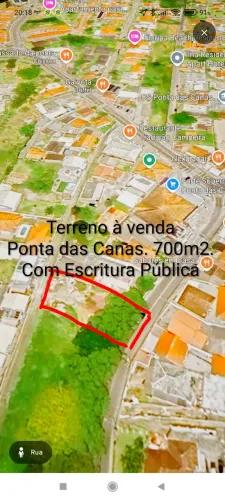 Terreno Ponta das Canas. 700m2. Com Escritura Pública
