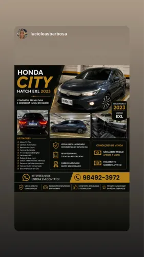 Honda City Hatchback EXL 1.5 Flex 16V Aut. 2023