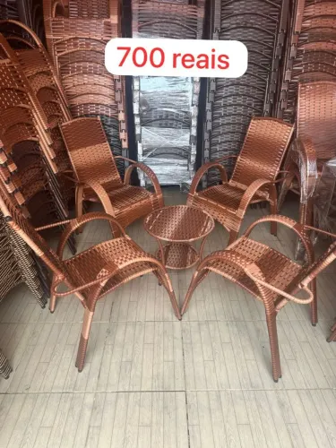 conjunto de cadeira pra varanda piscina e sala 