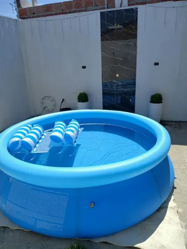 Piscina Mil litros Com Mais Bomba Infladora