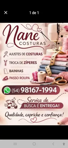Costuras e reformas de roupas 
