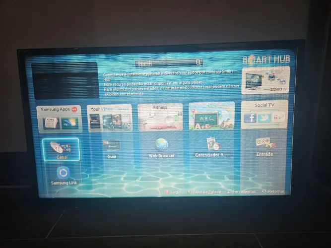 Smart Tv Samsung 32" com defeito