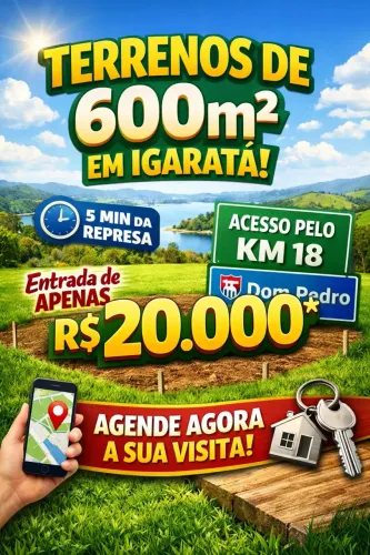 Acesso fácil Dom Pedro KM 18 | Terrenos à venda!