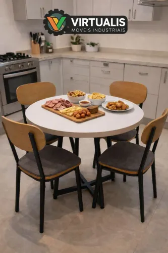Mesa de jantar redonda 