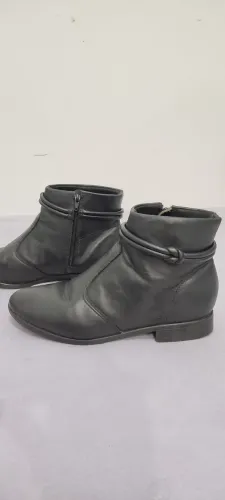 Bota de couro preta - n°37