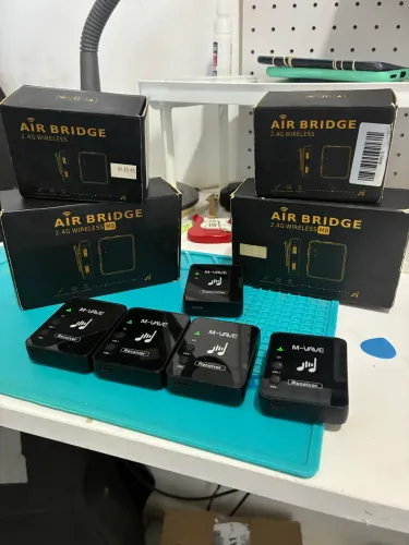 Retorno sem fio Mvave 1 transmissor e 4 receptores