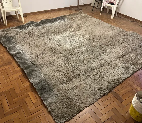 Tapete 3x3 cinza