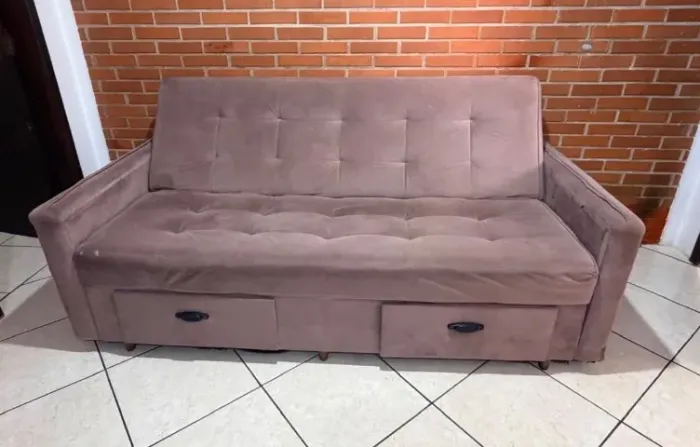 Sofá cama casal - bom estado
