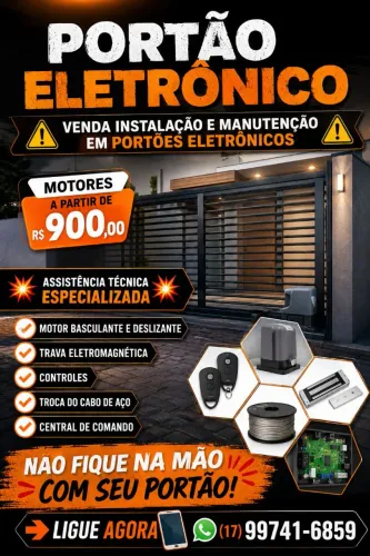 Assistência técnica especializada em portoes eletrônicos 