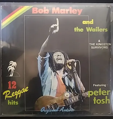 LP Bob Marley And The Wailers - 12 Reggae Hits (1981) - Selo Crazy Cat / Cid