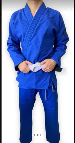 Kimono A3 jiu jitsu trançado ultra light azul