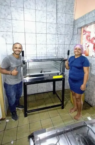FORNO INDÚSTRIAL A GÁS INOX ROMA FIRI 90 CM VENÂNCIO
