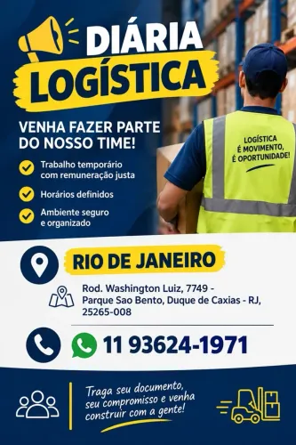 VAGA OPERADOR LOGÍSTICO