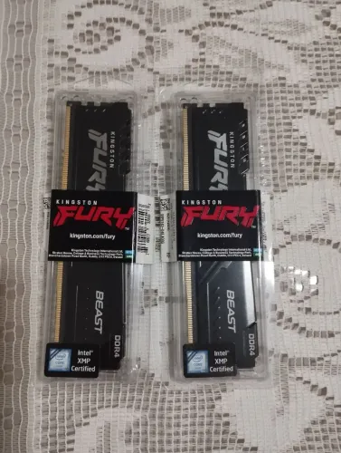 Kit 2 memórias Ddr4 Kingston Fury Beast 3200Mhz