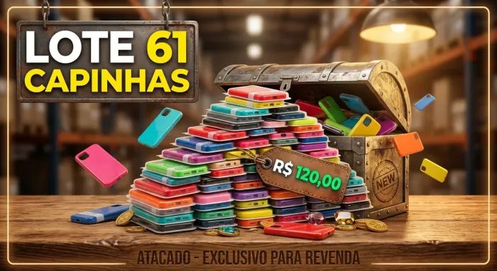 Lote Fechado de Capinhas para Celular (61 unidades) - iPhone e Samsung!