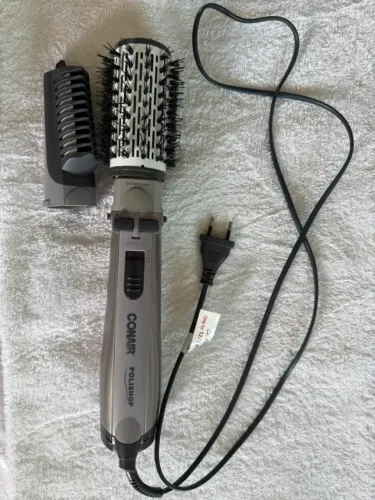 Escova Rotativa Conair Polishop Titanium Ionic