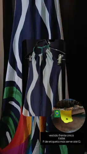 Vestido Farm frente única P que veste G