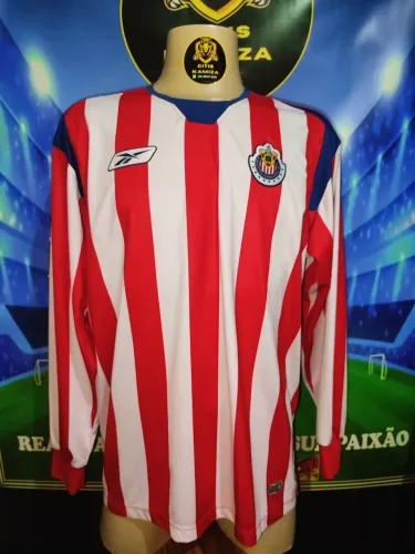 CAMISA CHIVAS GUADALAJARA OFICIAL REEBOK MANGA LONGA