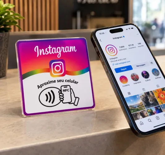 Plaquinha NFC Google Avaliações e instagram | Mais Avaliações para Sua Empresa