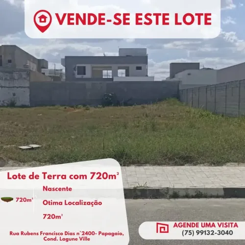 Lote para venda em condomínio no Papagaio - Feira de Santana - BA
