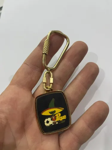 Chaveiro Pique Copa Do Mundo Mexico 86 Vintage Piel Metal 4cm