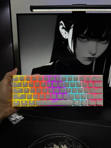 Teclado Gamer Branco NK61