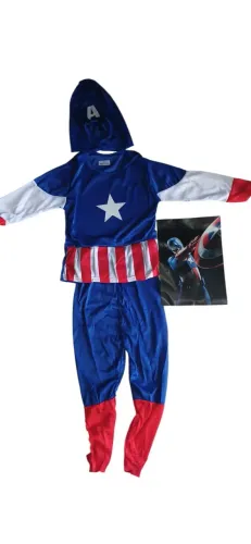 Roupa infantil do capitão América 