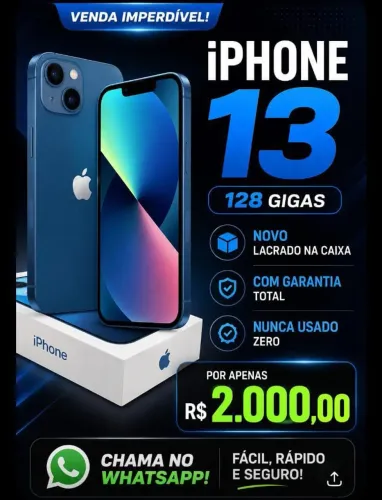 Iphone 13 zero na caixa