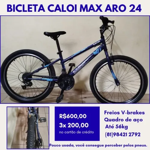 Bicicleta Caloi Max aro 24.