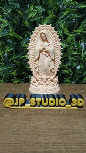 Escultura Decorativa Nossa Senhora de Guadalupe cor nude