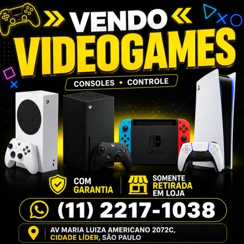 Playstation 5,4,3,2 Xbox series s, one, 360 e outros