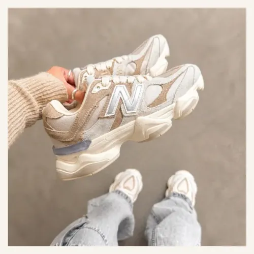 Tênis New Balance 9060 Beje Premium Tam. 34 ao 39