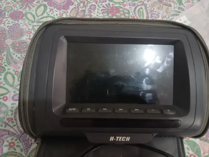 Encosto de cabeça automotivo com tela LCD 7 polegadas