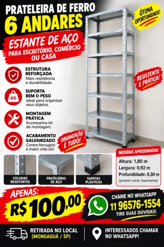 Prateleira de ferro