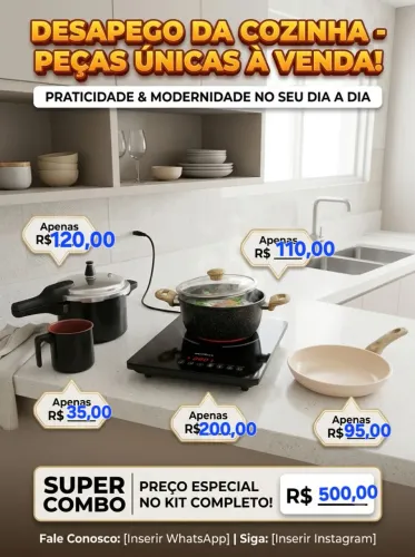 Kit de cozinha super prático