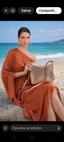 Bolsa Dourada Luz da Lua