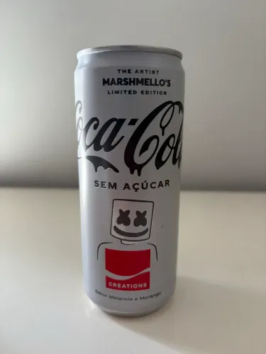RARA! Coca-Cola Zero Marshmello - Edição Limitada Oficial - CONSUMO NÃO RECOMENDADO