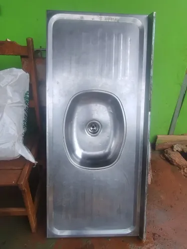 Pia de cozinha inox de 1.20