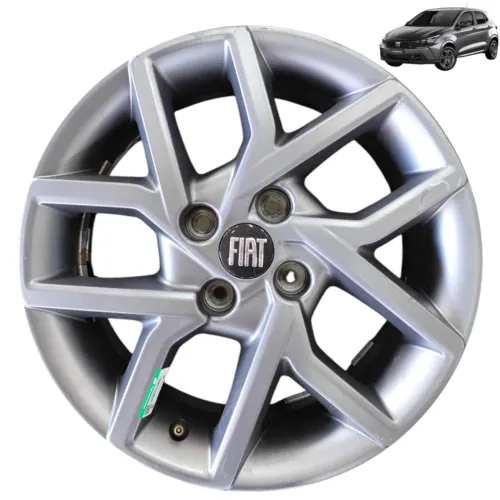 Roda Liga Leve Aro 15 4x98 Fiat Argo Cronos Pulse Strada Grafite
