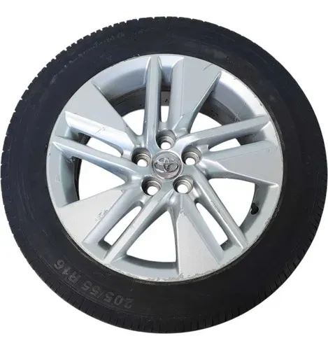 Roda Aro 16 C/pneu Toyota Corolla Gli 2015 2016 Detalhe Preto