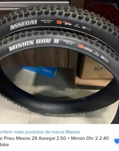 Kit Pneus E-BiKe Maxxi Assegai 2.40 e Minion Dhr Ii 2.50wt