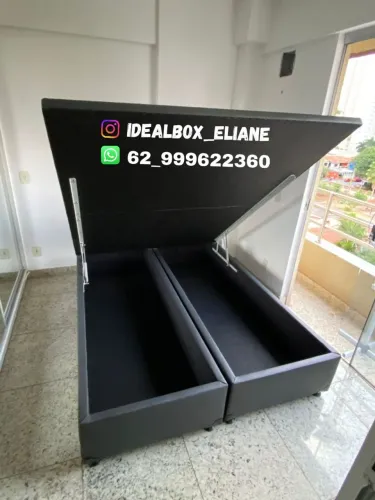 Box baú Queen size _ com pistões 