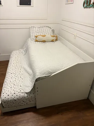 Bicama solteiro com colchões e pillow top