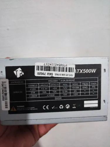 Fonte ATX para PC 500w