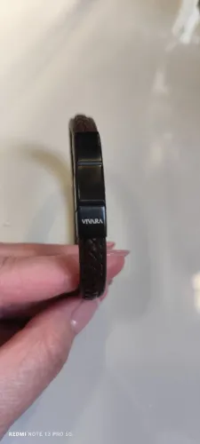 Pulseira Vivara Life masculina couro marrom 