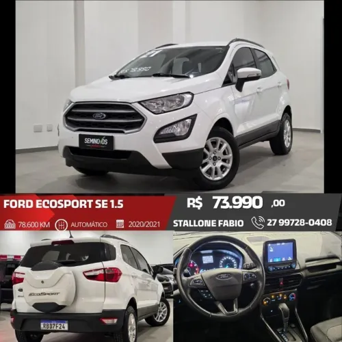 Ford Ecosport SE 1.5 12V Flex 5P Aut. 2021