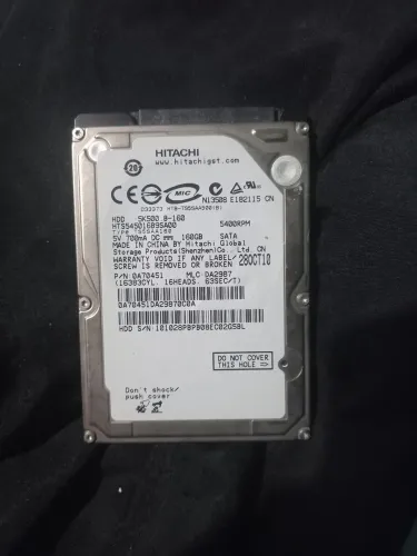 HD Notebook Hitachi 160GB SATA 2.5" 5400RPM - Perfeito Estado