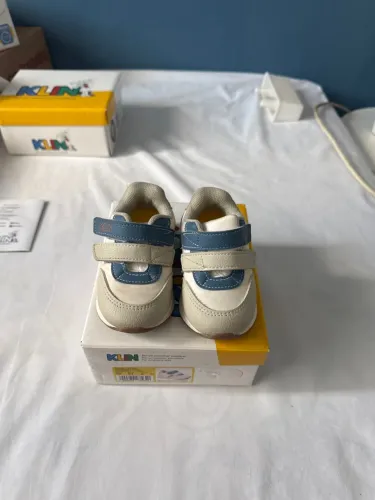 Tênis klin walk baby branco/ gelo/ azul - NÚMERO 19