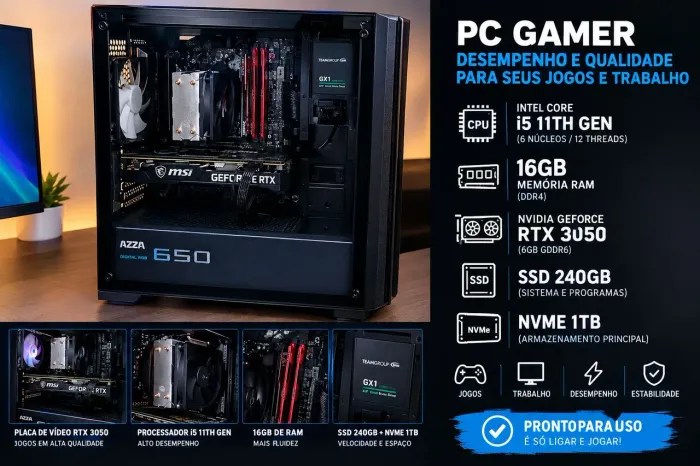 PC GAMER + MONITOR 144Hz